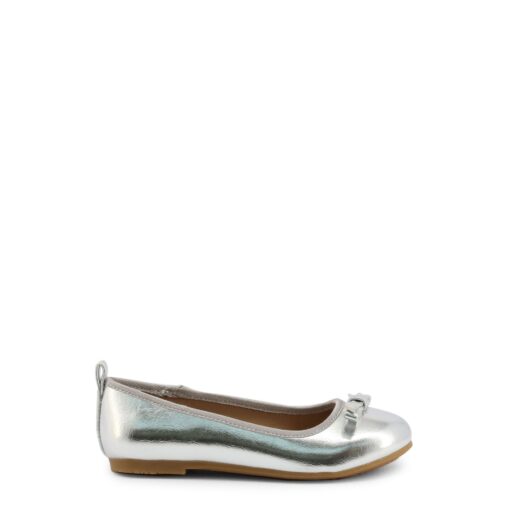 Shone Silver Kids Ballet Flats