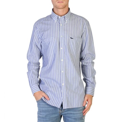 Harmont & Blaine Striped Long Sleeve Shirt for Men