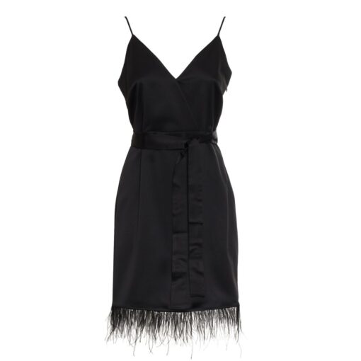 Twinset Sleeveless V-Neck Dress with Fringes