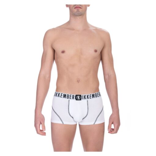 Bikkembergs Men's Boxer Shorts Bi-Pack in White