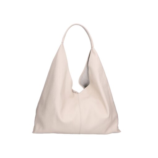 Gave Lux Beige Leather Shoulder Bag