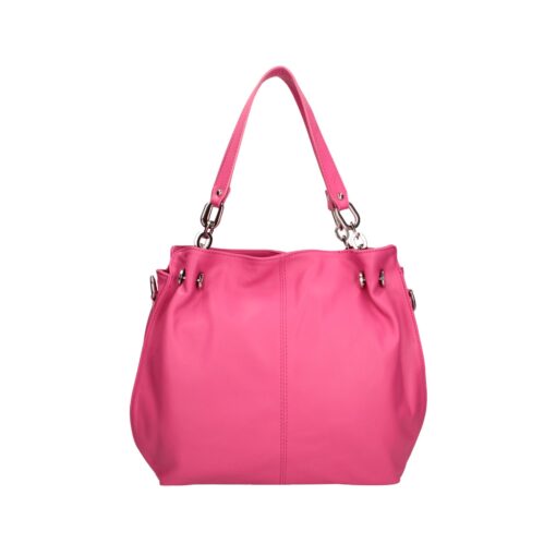 Roberta Rossi Fuxia Leather Shoulder Bag