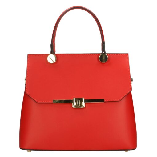 Viola Castellani Red Leather Handbag