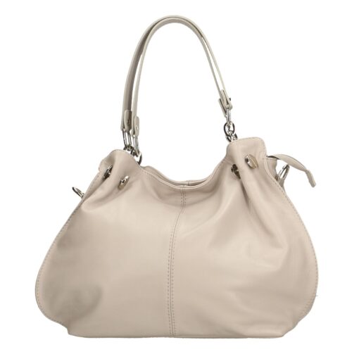 Roberta Rossi Leather Shoulder Bag - Gray