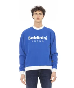 Exclusive Baldinini Trend Royal Blue Cotton Sweatshirt 6510141_COMO_Royal290_134137