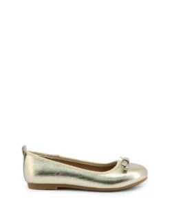 Exclusive Shone Kids' Ballet Flats in Gold 808-001_GOLD_115508