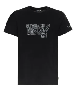 Exclusive MCS Black Short Sleeve T-Shirt X073_10BTS004-L2301_BLACK_145114