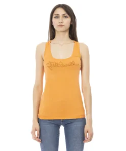 Exclusive Just Cavalli Orange Tank Top D40151GRBC_ORANGE_143144