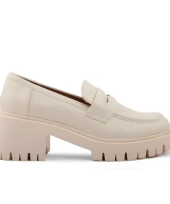 Exclusive Beige Loafers with Chunky Sole FAG_G70014_BEIGE_146326