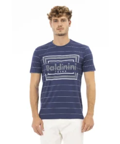 Exclusive Baldinini Trend Navy Striped T-shirt TSU543_COMO_NavyR.9_143003