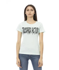 Exclusive Trussardi Action Aquamarine T-Shirt 2BT01_70Aquamarine_140747