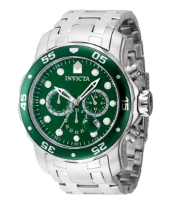 Authentic Invicta Chronograph Watch Green Dial X093_47559_144960