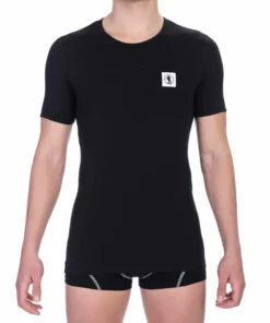 Exclusive Bikkembergs Black T-Shirt BKK1UTS07SI_BLACK_129177