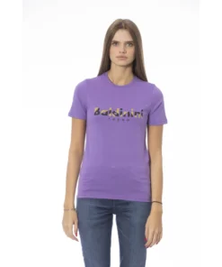 Exclusive Baldinini Trend Violet T-shirt TSD04_MANTOVA_ViolaViolet_143026