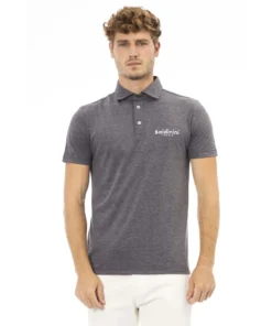 Exclusive Baldinini Trend PO83 Como Polo Shirt PO83_COMO_FumoMelange_143048