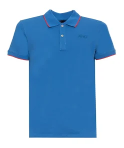 Authentic Husky Polo Shirt in Vibrant Blue X073_HS23BEUPC34CO185-ARTHUR_C329_140922