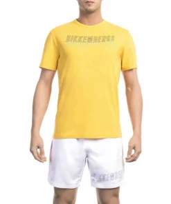 Exclusive Yellow T-Shirt by Bikkembergs BKK1MTS01_YELLOW_132710