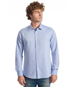 Exclusive Baldinini Trend Slim Fit Shirt ART.001BDT_Azzurro1_148284