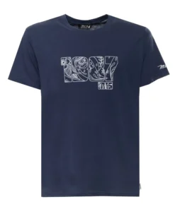 Exclusive Navy T-Shirt with Logo Design X073_10BTS004-L2301_NAVY_145113