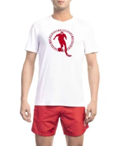 Exclusive Bikkembergs Beachwear T-shirt BKK1MTS02_WHITE