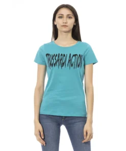 Exclusive Trussardi Action T-Shirt - Turquoise 2BT01_72Turquoise_140746