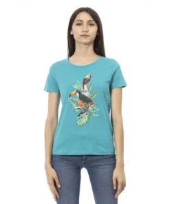 Exclusive Trussardi Action Turquoise T-Shirt 2BT14_72Turquoise_140705