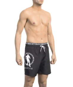 Exclusive Bikkembergs Black Beachwear Swim Trunks BKK1MBM07_BLACK_136468