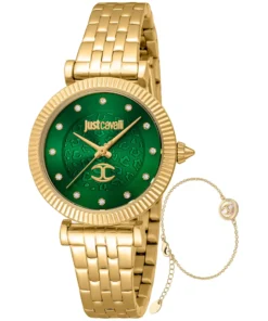 Just Cavalli Green Dial Gold Watch - Exclusive Design X093_JC1L266M0035_142028