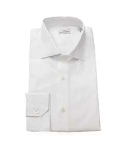 Exclusive Bagutta Solid White Shirt 11509MIAMI_E_101-W001Bianco_140185