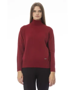 Exclusive Baldinini Red Wool Turtleneck Sweater AD8801GE_MATERA_9001ROSSO_147243