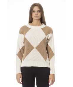 Exclusive Baldinini Wool-Blend Sweater NW1193_VOLTERRA_BiancoBeige_147257