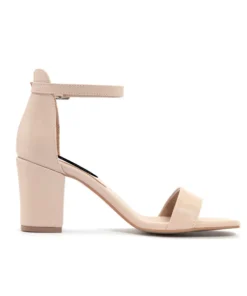 Exclusive Nude Block Heel Sandals FAME23_SS3Y0605_435_NUDE-V_143195