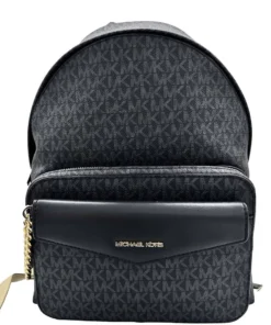 Exclusive Michael Kors Black Leather Backpack 35F3G5MB8B_BLACK_145312