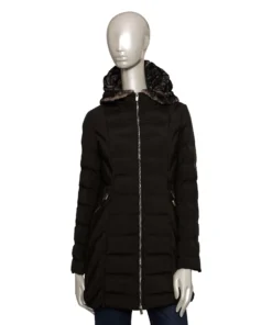 Exclusive Baldinini Hooded Bomber Jacket M37_VERONA_NeroBlack_147191