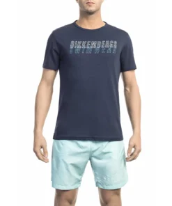 Exclusive Bikkembergs Navy Beachwear T-Shirt BKK1MTS01_NAVY_132712