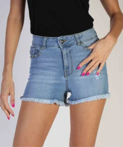 Exclusive Richmond Spring/Summer Denim Shorts HWP23143SH_DBLUE-BLK_135665