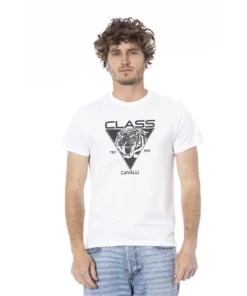 Exclusive Cavalli Class Short Sleeve T-shirt CLL2MTS01SXH01E_00053White_150568