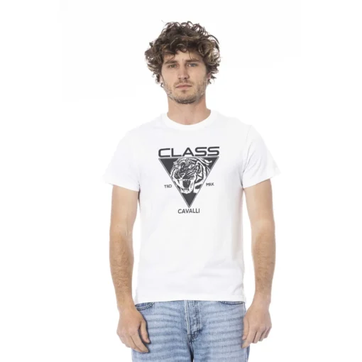 Exclusive Cavalli Class Short Sleeve T-shirt CLL2MTS01SXH01E_00053White_150568