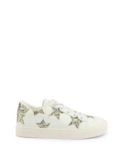 Exclusive Shone Glitter Star Sneakers for Kids 230-069_WHITE-GOLD_115498