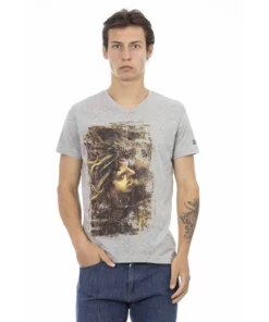 Trussardi Action Grey V-Neck T-Shirt 2AT151_12Grey_136572