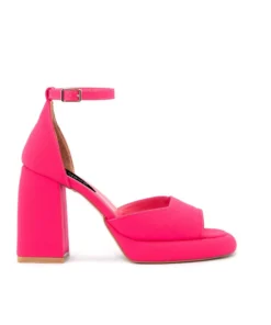 Exclusive Fuchsia Block Heel Sandals FAME23_SS3Y0632_632_FUCHSIA-V_147133