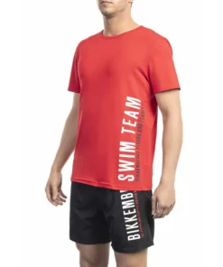 Authentic Bikkembergs Swim Team T-Shirt BKK1MTS04_RED_132701