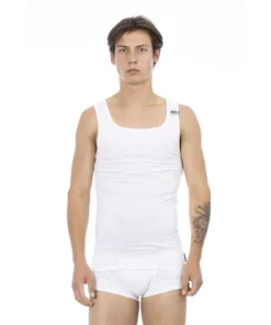 Exclusive Bikkembergs Bianco White Tank Top BKK1UTT01BI_BiancoWhite_142622