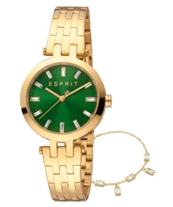 Exclusive Esprit Quartz Green Dial Watch X093_ES1L342M0085_141405