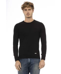 Exclusive Baldinini Black Sweater AU7806CE_POLICORO_9002NERO_147299