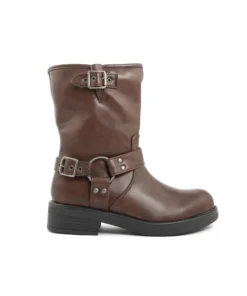 Authentic Fall/Winter Brown Buckle Boots FAM_A795_BROWN_146186