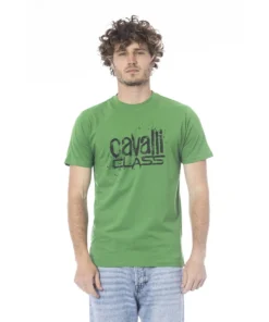 Exclusive Cavalli Class Brilliant Green T-Shirt QXT62PJD060_07334BrilliantGreen_150599