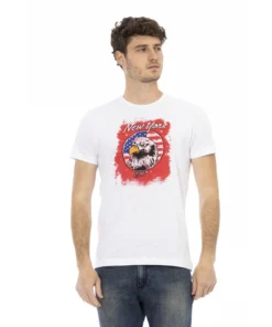 Exclusive Trussardi Action Graphic T-Shirt 2AT23_01White_136696