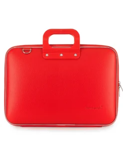 Authentic Bombata Red Briefcase E00361_5_150405