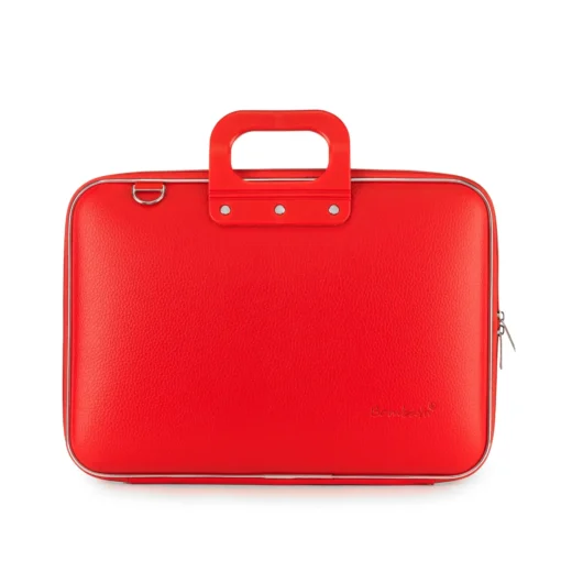 Authentic Bombata Red Briefcase E00361_5_150405